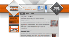 Desktop Screenshot of levna-plastova-okna-teplice.cz