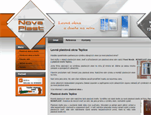 Tablet Screenshot of levna-plastova-okna-teplice.cz